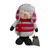 33-Inch Red, White, and Gray Plush Christmas Snowman with Telescopic Legs