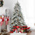 Real Touch™? Medium Saratoga Spruce Flocked Artificial Christmas Tree - 6.5' - Clear Lights