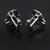 Stainless Steel Skull & Crossbones Mens Cuff Links
