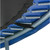 12' Black and Blue Upper Bounce Outdoor Trampoline with Blue Safety Pad