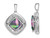 4.25 Carat (ctw) Mystic Fire Topaz Pendant Necklace in Sterling Silver with Chain