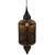 35" Black and Gold Moroccan Style Hanging Lantern Ceiling Light Fixture