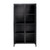 69” Black Metal and Glass Union Tall Curio Cabinet