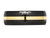 Mens Black Ceramic Wedding Band Ring 8mm with 14K Yellow Gold Inlay - 88QGG0035-9