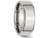 Mens Chisel Stainless Steel 8mm Beveled Edge Wedding Band Ring - 88QGG0013GF-12.5