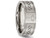 Mens 6mm Cross Design Titanium Wedding Band Ring - 28QGG0145GF-11