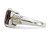 4.50 Carat (ctw) Smokey Quartz Ring in Sterling Silver with 14K Gold Accents and Accent Diamonds