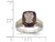 4.50 Carat (ctw) Smokey Quartz Ring in Sterling Silver with 14K Gold Accents and Accent Diamonds - 68QGG0095SQ-7