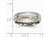Mens Chisel 6mm Titanium Grooved and Brushed Wedding Band Ring - 28QGG0190GF-11