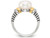Cultured Freshwater Pearl & Diamond Ring in Sterling Silver with 14K Gold Accents - 68QGG0072PF-7
