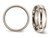 Ladies or Mens 6mm Comfort Fit Titanium Wedding Band Ring with Sterling Silver Inlay - 28QGG0081GF-13