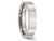 Mens Chisel Stainless Steel 5mm Flat Polished Wedding Band Ring - 88QGG0007GF-6.5