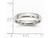 Mens Chisel 4mm Stainless Steel Comfort Fit Wedding Band Ring - 88QGG0019GF-8