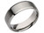 Mens 8mm Stainless Steel Comfort Fit Wedding Band Ring with Beveled Edge - 88QGG0011GF-8