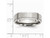 Mens Chisel 6mm Satin Stainless Steel Comfort Fit Wedding Band Ring with Ridge - 88QGG0032GF-11