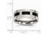 Mens 8mm Stainless Steel Comfort Fit Wedding Band Ring with Black Accent - 88QGG0028GF-12