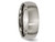 Mens Chisel 7mm Comfort Fit Brushed Titanium Wedding Band Ring - 28QGG0158GF-13.5