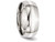 Mens Chisel Stainless Steel 8mm With Sterling Silver Inlay Wedding Band Ring - 88QGG0038GF-7.5