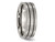 Mens Chisel Titanium 7mm Enamel and Grooved Brushed Wedding Band Ring - 28QGG0150GF-13