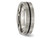 Mens Titanium 6mm Satin Black Enamel Brushed Wedding Band Ring - 28QGG0149GF-12.5