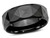 Mens Chisel 8mm Faceted Black Ceramic Wedding Band Ring - 88QGG00013GF-10