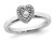 Sterling Silver Heart Promise Ring with Diamond Accent - 68QGG0331-5
