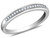 1/20 Carat (ctw I2-I3 , J-K) Diamond Anniversary and Wedding Band Ring in 10K White Gold - 08GDG364405W-6.5