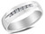 Mens Diamond Wedding Band Ring 1/4 Carat (ctw H-I , I1-I2) in 14K White Gold - 08GDG116925W-12