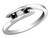 1/4 Carat (ctw) White & Black Diamond Ring in Sterling Silver - 68GDG124425-7