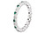 Lab Created Green Emerald Eternity Band Ring 1/5 Carat (ctw) in Sterling Silver - 68QGG0536CEM-7