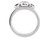 Lab Created Ruby Ring with Diamonds 1/3 Carat (ctw) in Sterling Silver - 68QGG0526CRU-10