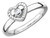 Heart Ring with Diamond Accent in Sterling Silver - 68QGG0345-9