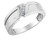 Mens 1/7 Carat (ctw H-I, I1-I2) Diamond Wedding Band Ring in 14K White Gold - 08GDG0007715W-12