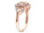 Morganite and Diamond 2.20 Carat (ctw) Ring in 10K Rose Gold - 08DLG43105MO-8