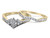 Diamond Marquise Engagement Ring & Wedding Band Set 1/2 Carat (ctw) in 14K Yellow Gold - 08GDG250650-7