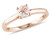 Morganite Solitaire Ring 1/2 Carat (ctw) in 10K Rose Gold - 08DLG43123MO-10