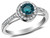 White and Enhanced Blue Solitaire Diamond Ring 2/5 Carat (ctw I2-I3) in 10K White Gold - 08GDG360240W-7