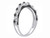 Black Diamond Ring 1/8 Carat (ctw) in 10k White Gold - 08DLG4460913-8