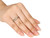 Diamond Crossover Ring in Yellow Plated Sterling Silver - 68DLG48520-5