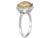 Citrine and Diamond 4.10 Carat (ctw) Halo Ring in Sterling Silver - 68DLG48626CT-6