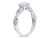 Aquamarine Infinity Ring 6/7 Carat (ctw) with Diamonds in 10K White Gold - 08DLG9488AQ-10
