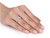 1 2/3 Carat (ctw) Lab-Created White Sapphire Engagement Ring In Sterling Silver - 68DLG1001017CWS-8
