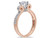 1/2 Carat (ctw G-H, I2-I3) Diamond Engagement Ring 14K Rose Pink Gold - 08DLG1001726-5