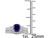 1 1/3 Carat (ctw) Lab-Created Blue & White Sapphire with Diamond Bridal Wedding Set Engagement Ring 10K White Gold - 08DLG1001936CSA-9
