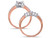 1.0 Carat (ctw H-I I2-I3) Princess-Cut Diamond Engagement Ring & Band Bridal Wedding-Set 14K Rose Pink Gold - 08DLG1001871W-6