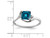1.25 Carat (ctw) London Blue Topaz Princess Cut Ring in Sterling Silver - 68QGG4620BT-8