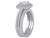 1.50 Carat (ctw H-I, I2-I3) Diamond Engagement Ring and Wedding Band Set in 10K White Gold - 08DLG1001910W-8