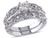 3/4 Carat (ctw H-I, I2-I3) Diamond Engagement Ring & Wedding Band Set in 10K White Gold - 08DLG1001927W-9