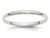 Ladies 2mm Wedding Band Ring in Sterling Silver - 68QGG1020GF-5.5