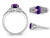 Ladies Amethyst Ring 1.00 Carat (ctw) in Sterling Silver